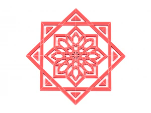 cole&ccedil;&atilde;o de ornamentos &aacute;rabes Modelo 3D