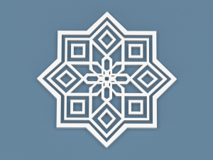 collection of arabic ornaments Modelo 3D