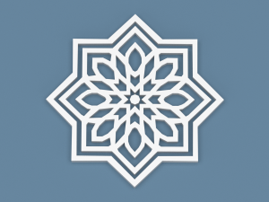 collection of arabic ornaments Modelo 3D