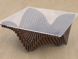 parametric table 3D मॉडल