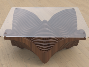 parametric table 3D मॉडल
