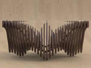 parametric table 3D मॉडल