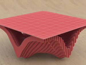 parametric table 3D मॉडल