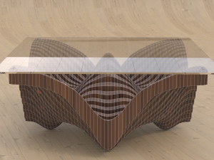parametric table 3D मॉडल
