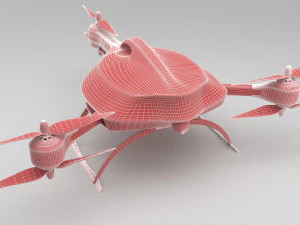 एफपीवी रेसिंग ड्रोन 3D मॉडल