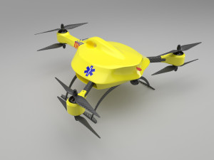 ambulance drone 3D मॉडल