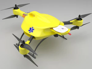 dron ambulancia Modelo 3D