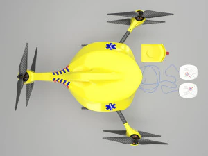 dron ambulancia Modelo 3D
