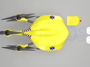 dron ambulancia Modelo 3D
