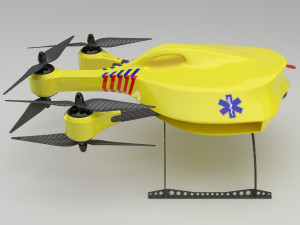 ambulance drone 3D Model