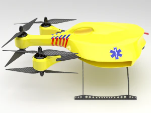 dron ambulancia Modelo 3D