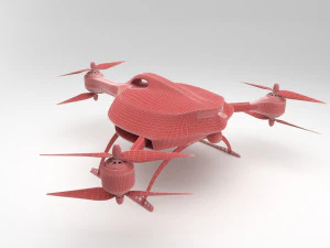 dron ambulancia Modelo 3D