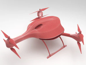 dron ambulancia Modelo 3D
