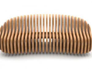 banco de madera param&eacute;trico Modelo 3D