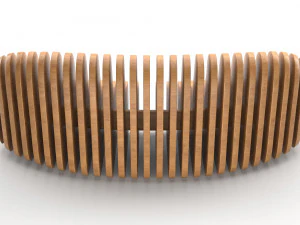 banco de madera param&eacute;trico Modelo 3D