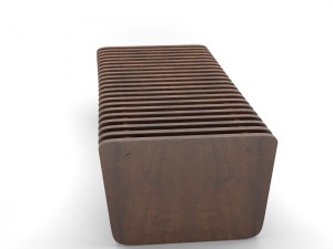 parametric wooden bench 3D Model