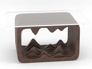 parametric wooden table 3D Model