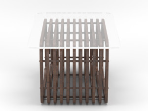 parametric wooden table 3D Model