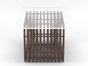 parametric wooden table 3D Model