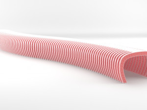 elegant outdoor parametric wooden bench 3D Model