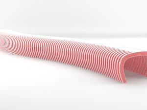 banco de madeira param&eacute;trico exterior elegante Modelo 3D