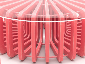 parametric wooden bench and table Modelo 3D