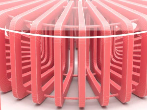 parametric wooden bench and table 3D Model