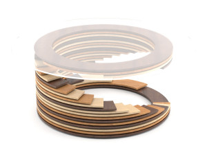 parametric wooden round table 3D Model