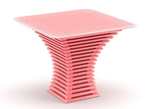 parametric wooden table 3D 모델