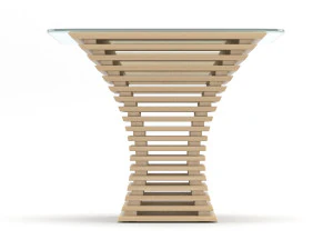 parametric wooden table 3D Model
