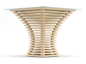 parametric wooden table 3D 모델