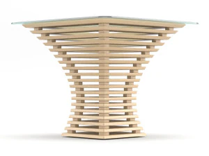 parametric wooden table 3D Model