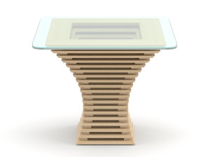 parametric wooden table 3D 모델