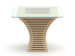 parametric wooden table 3D Model