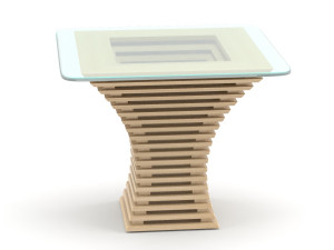 parametric wooden table 3D 모델