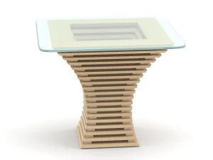 parametric wooden table 3D Model
