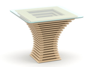 parametric wooden table 3D 모델