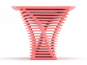 parametric wooden table 3D मॉडल