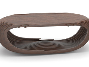parametric wooden table Modelo 3D