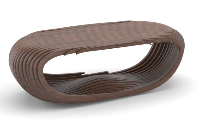 parametric wooden table Modelo 3D .c4d .max .obj .3ds .fbx .stl .blend 