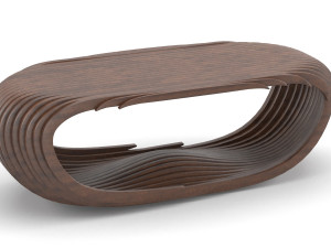 parametric wooden table 3D Model