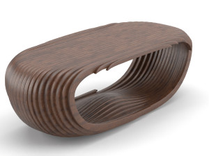 parametric wooden table Modelo 3D
