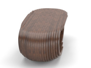 parametric wooden table Modelo 3D