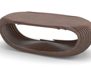 parametric wooden table Modelo 3D