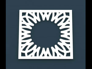 collection of arabic ornament panels cnc 3D Model