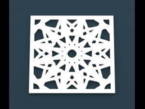 collection of arabic ornament panels cnc 3D-Modell