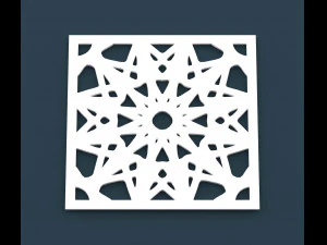 collection of arabic ornament panels cnc 3D Model