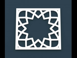 collection of arabic ornament panels cnc 3D-Modell