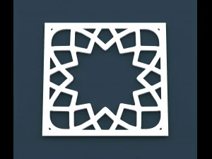 collection of arabic ornament panels cnc 3D Model