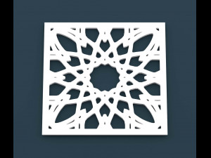 collection of arabic ornament panels cnc 3D-Modell